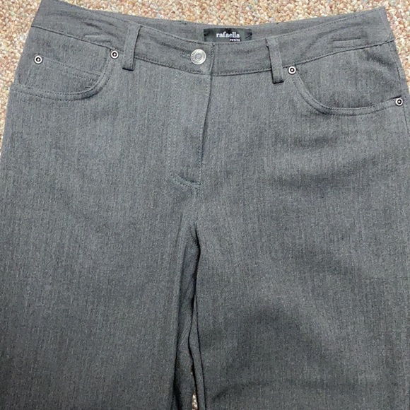 Rafaella petite gray/charcoal pants. Size 6P - Picture 4 of 12